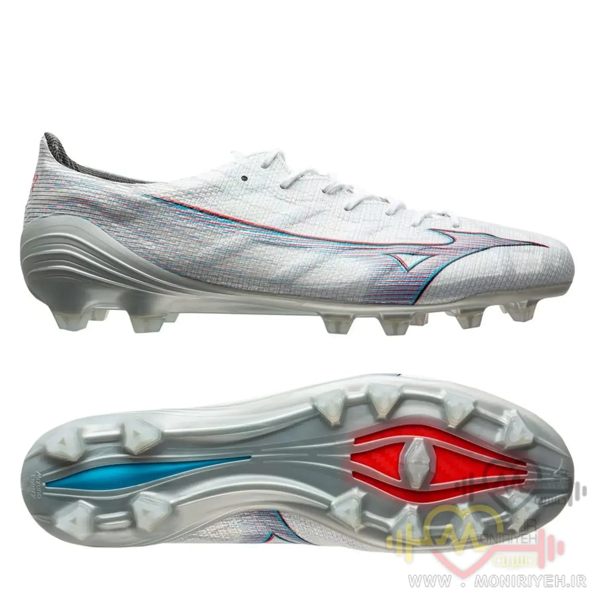 کفش فوتبال میزانو Morelia Alpha 2025 سفید — تصویر ۶