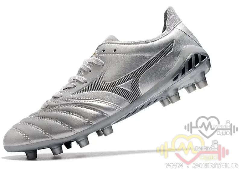 کفش فوتبال میزانو Morelia Neo Fg 2024 طوسی — تصویر ۶