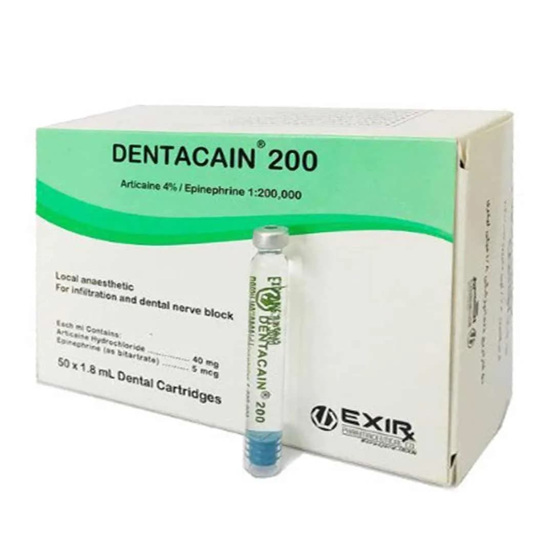 بی حسی دندانپزشکی (کارپول) 4% دنتاکائین (آرتیکائین) اکسیر – Dentacain