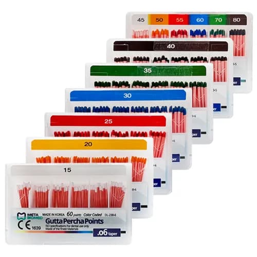گوتا پرکا متا 6 درصد – Meta Biomed Gutta Percha Points