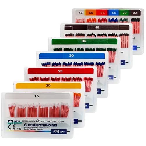 گوتا پرکا متا 4 درصد – Meta Biomed Gutta Percha Points