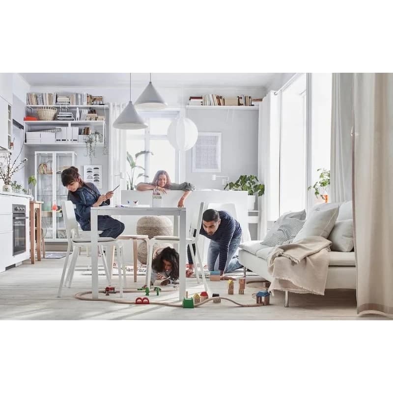 میز غذاخوری ایکیا مدل LANEBERG /قابل تبدیل 4 به 6 نفره — تصویر ۳