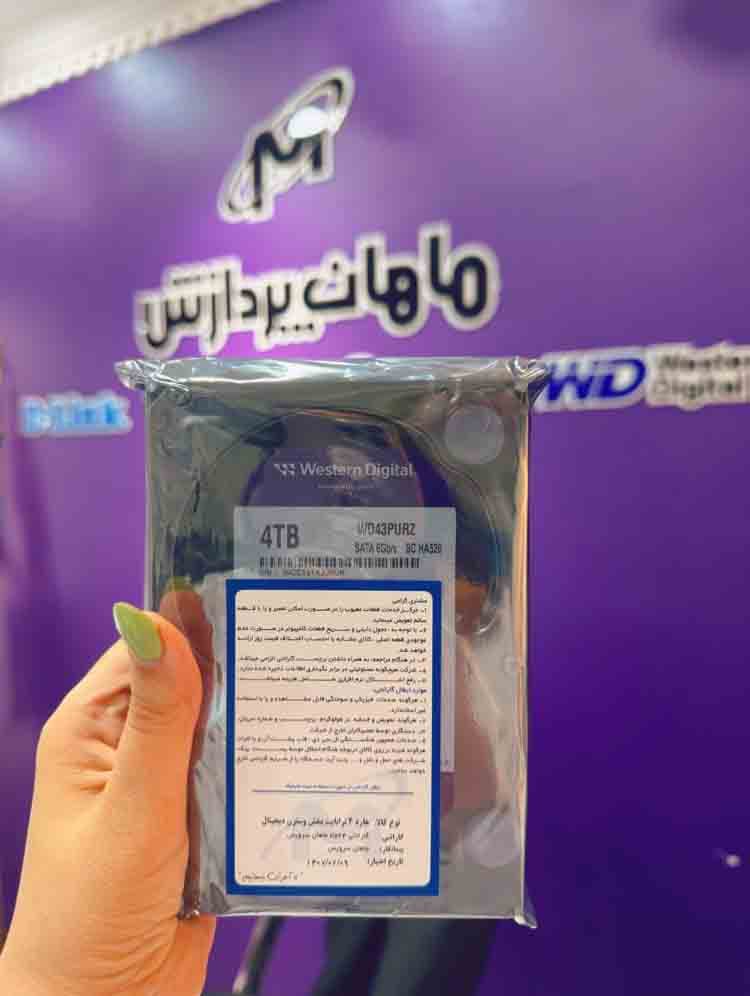 هارد 4 ترابایت بنفش وسترن با گارانتی 24 ماه ماهان سرویس — تصویر ۲