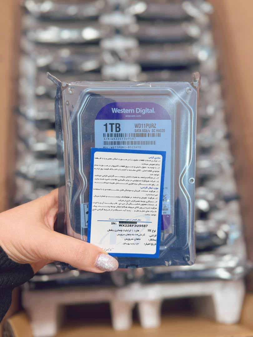 هارد 1 ترابایت بنفش وسترن با گارانتی 24 ماه ماهان سرویس — تصویر ۲