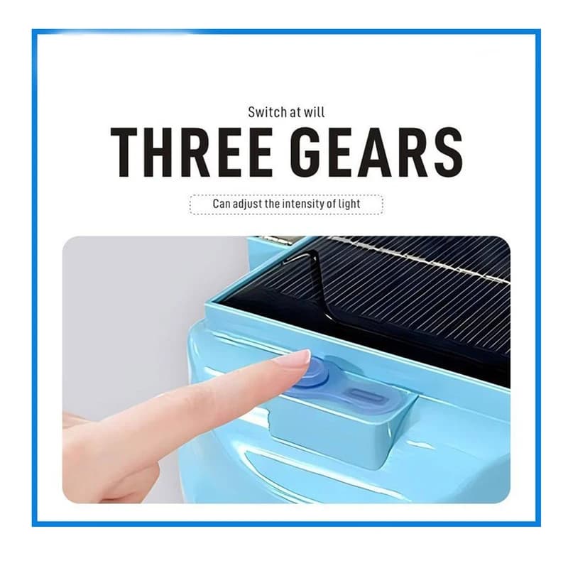 چراغ آویز چادر مدل SOLAR شارژی با نور مهتابی — تصویر ۷