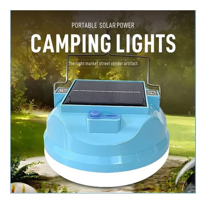 چراغ آویز چادر مدل SOLAR شارژی با نور مهتابی — تصویر ۲
