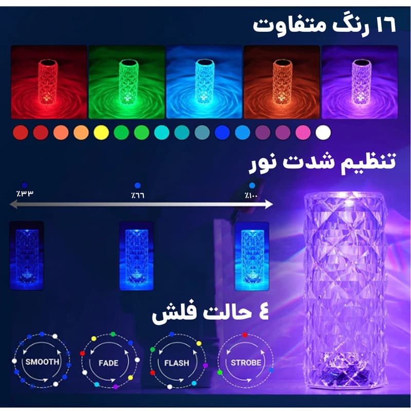 رقص نور مدل لمسی RGB — تصویر ۹