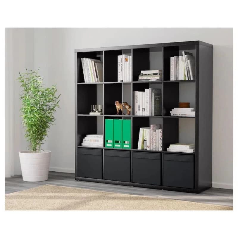 کتابخانه ایکیا مدل Kalax (4 × 4/قهوه ای تیره) — تصویر ۱۰