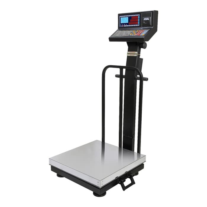 باسکول محک 200 کیلویی مدل 13000 پلاس پرینتردار سینی استیل — تصویر ۲