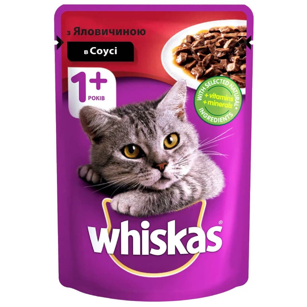 پوچ گربه با طعم گوشت 85 گرمی Whiskas — تصویر ۸