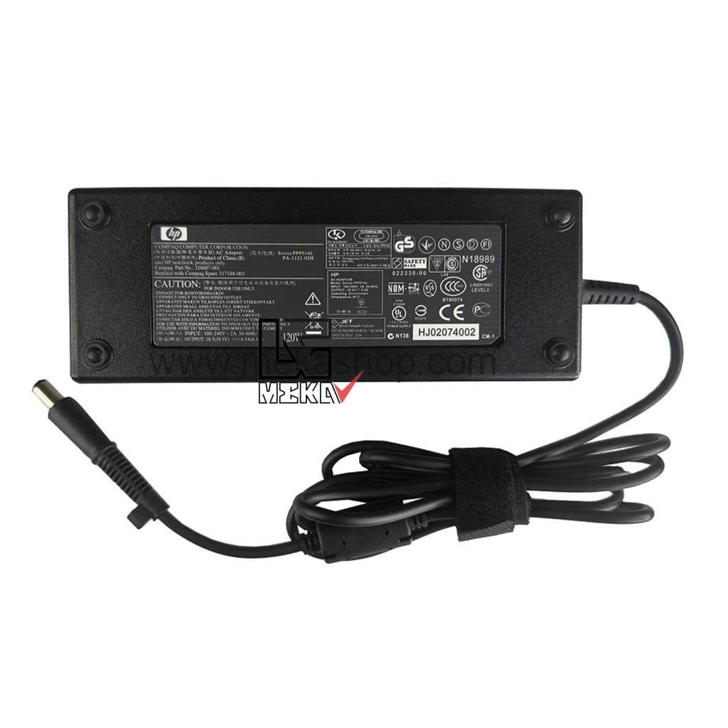 شارژر آداپتور اورجینال لپ تاپ اچ پی Hp 18.5V 6.5A Pin 7.4*5.0 — تصویر ۵