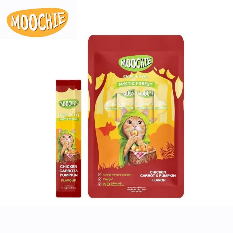 بستنی گربه موچی طعم مرغ و هویج و کدوحلوایی MOOCHIE
