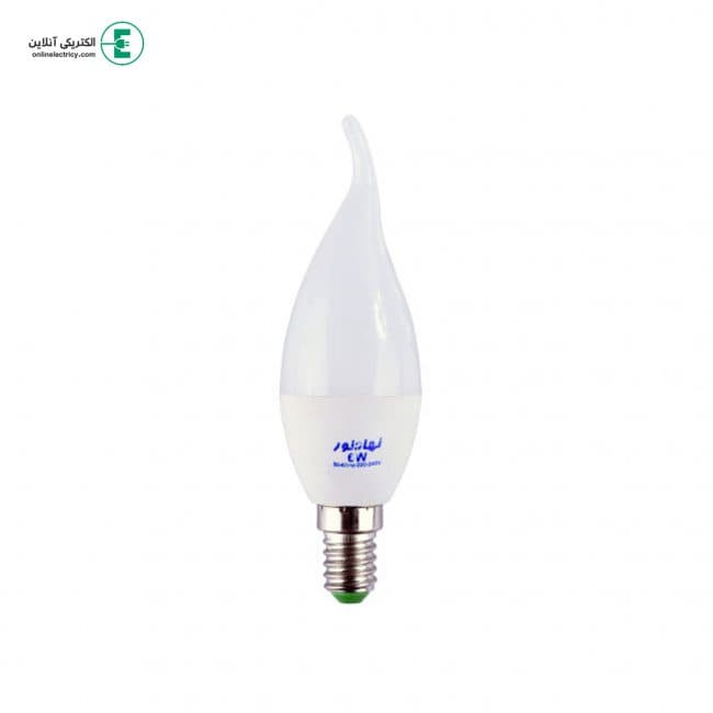 لامپ شمعی LED ال ای دی 8 وات لوستری