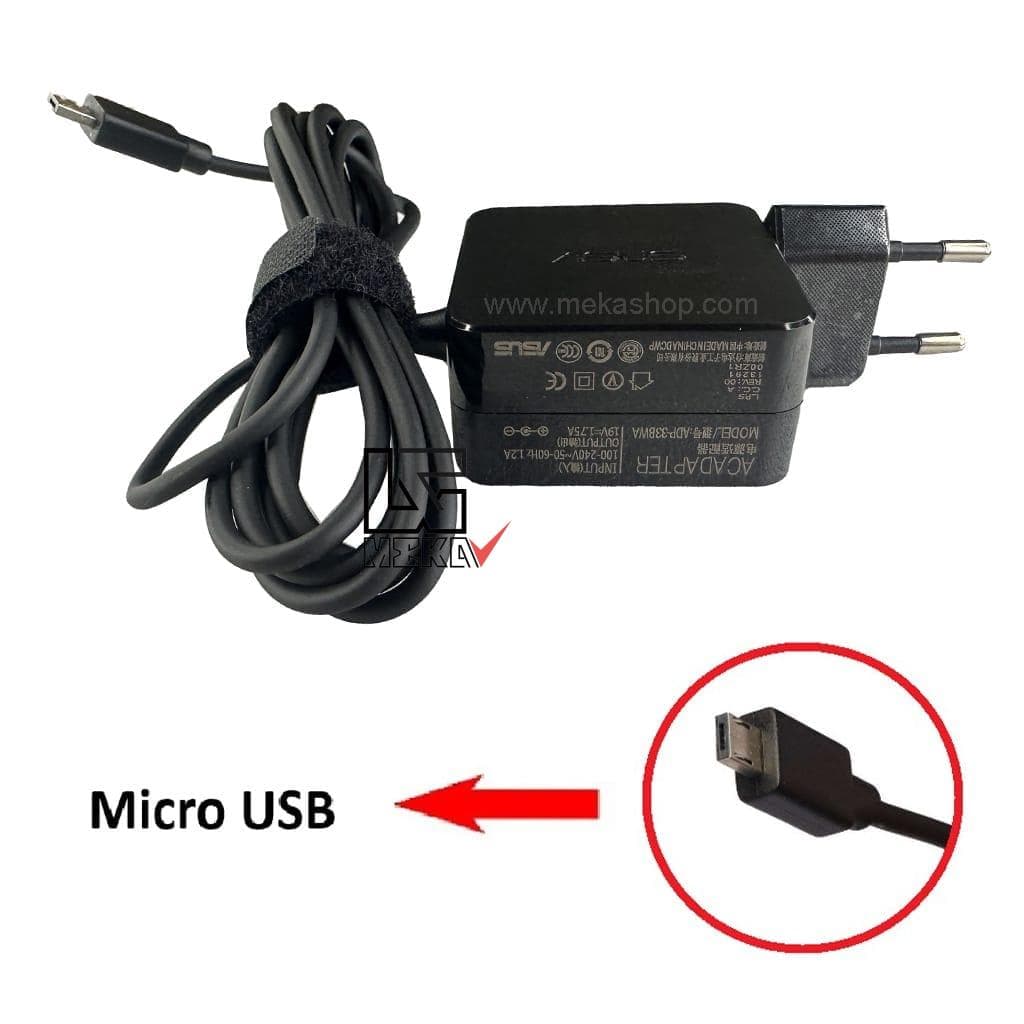 شارژر آداپتور اورجینال لپ تاپ ایسوس Asus 19V 1.75A Micro USB — تصویر ۴