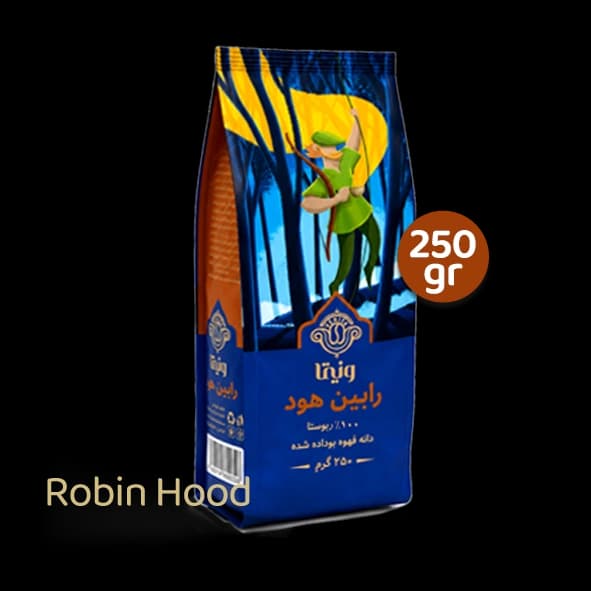 قهوه ۲۵۰ گرمی رابین هود ۱۰۰% ربوستا