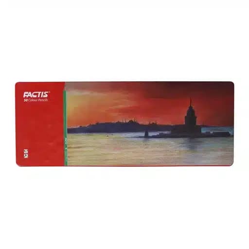 مدادرنگی 50 رنگ جعبه فلزی فکتیس کد F07112650