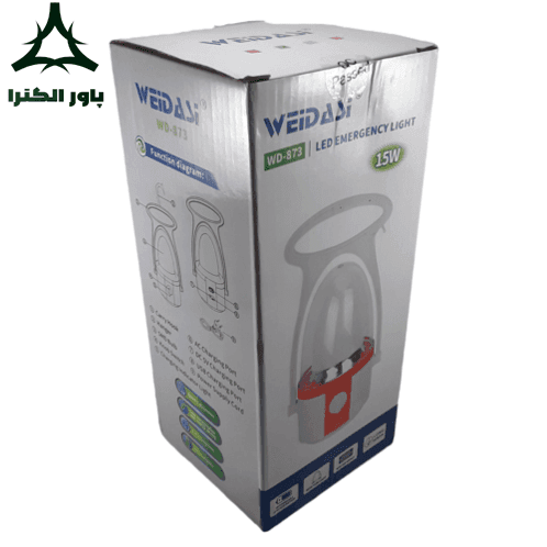 چراغ اضطراری فانوسی WD-873 شارژی ویداسی | WEIDASI — تصویر ۱۱
