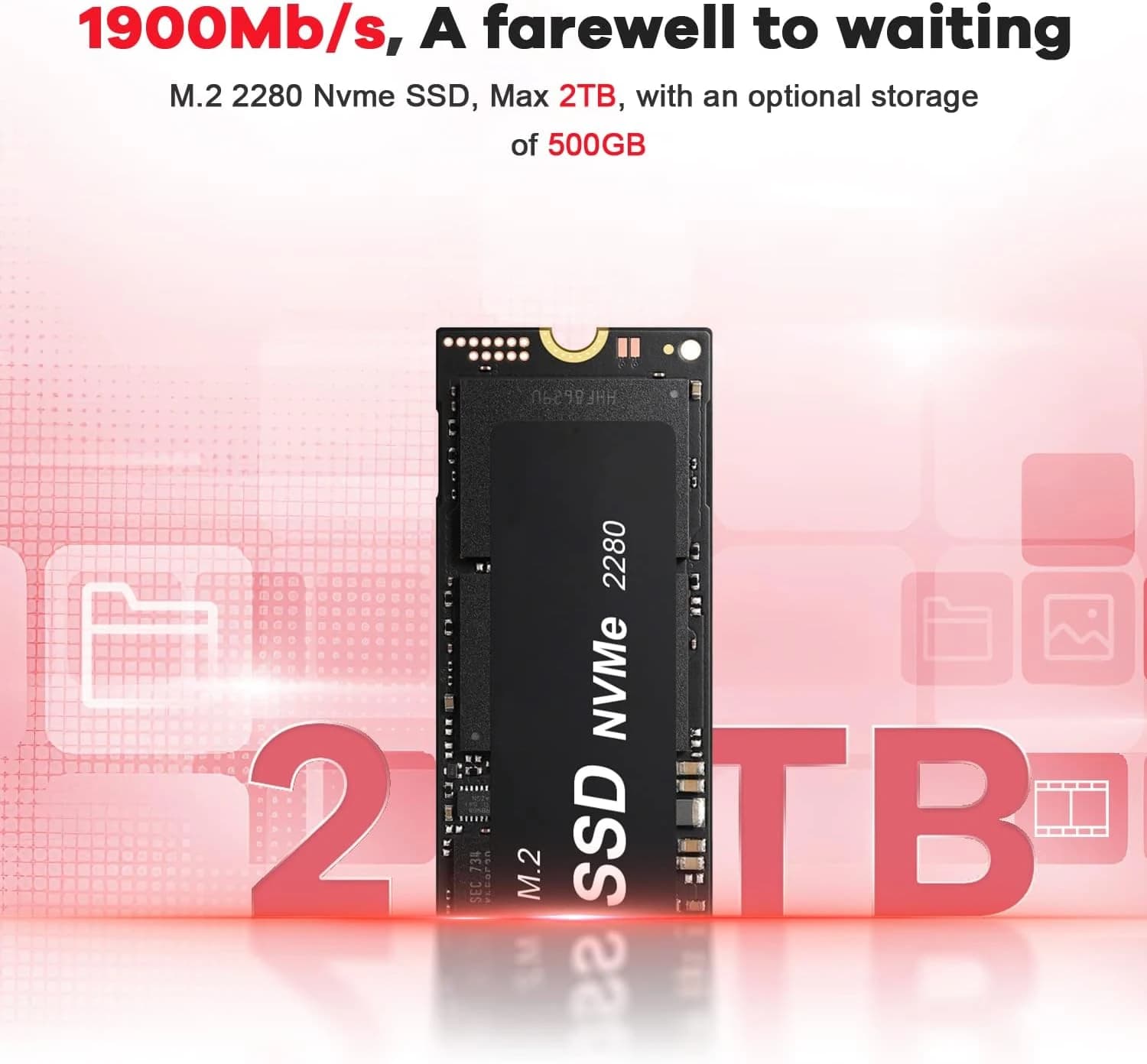 مینی پی‌سی گیمینگ Beelink – Beelink Mini PC – AMD Ryzen 7 7735HS / RAM 32GB DDR5 / 500GB NVMe SSD / 4K Triple Display — تصویر ۱۲