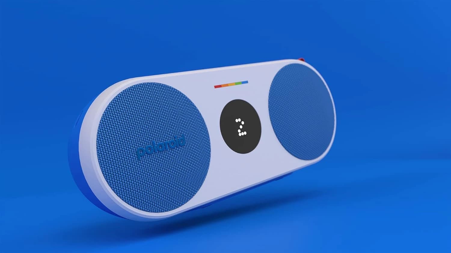 اسپیکر بلوتوثی پولاروید P2 – Polaroid P2 Portable Wireless Speaker – Dual Stereo Pairing / Rechargeable / Blue and White