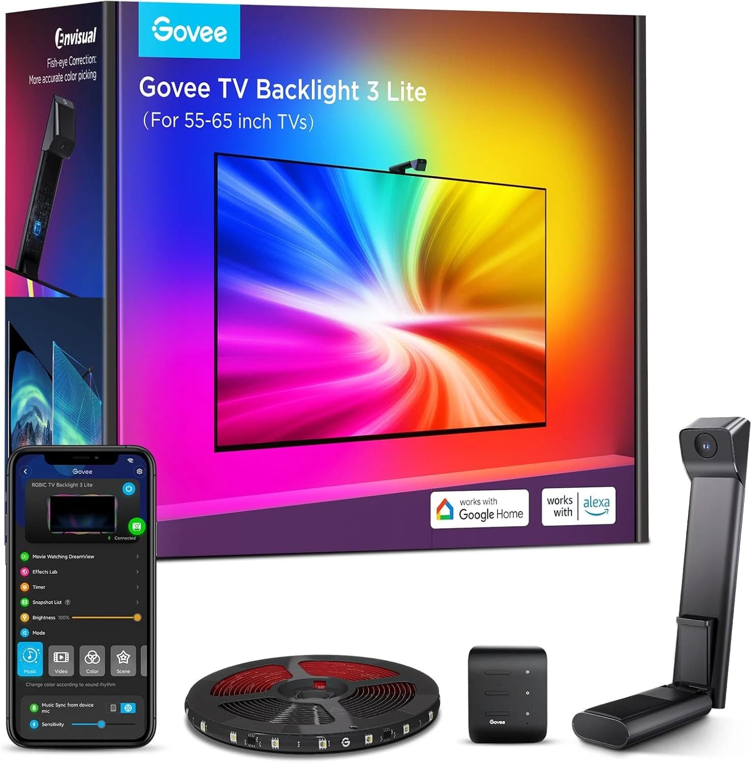 ریسه هوشمند تلویزیون 55 – 65 اینچ گووی مدل TV Backlight 3 Lite (55-65 inch) H6099 — تصویر ۷