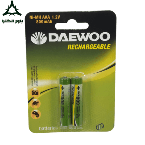 باتری نیم قلمی شارژی 1.2V 800mAh دوو DAEWOO | کارت 2 عددی