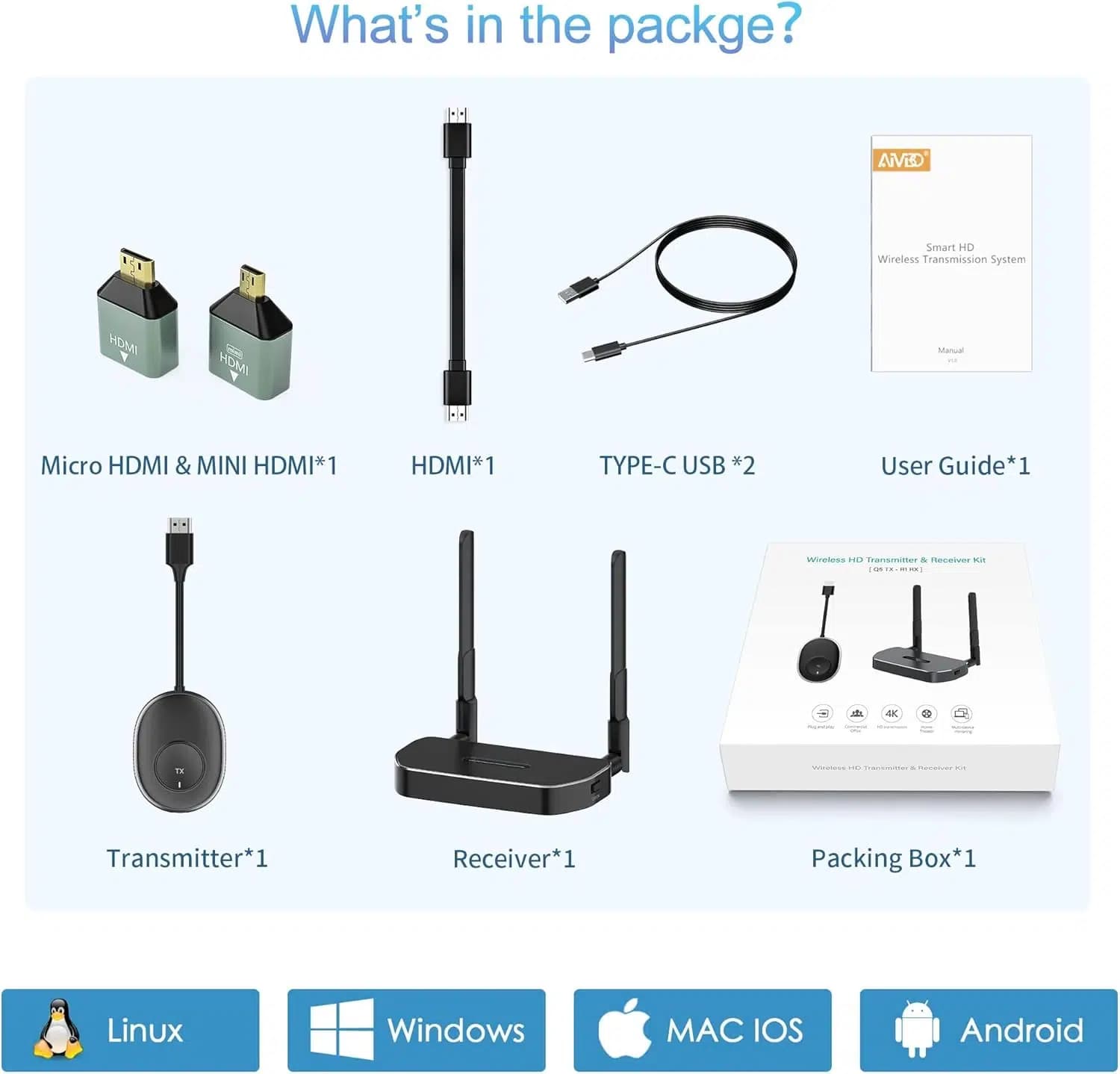 اکستندر بی‌سیم HDMI/VGA ام‌پیولایف 5G — تصویر ۲
