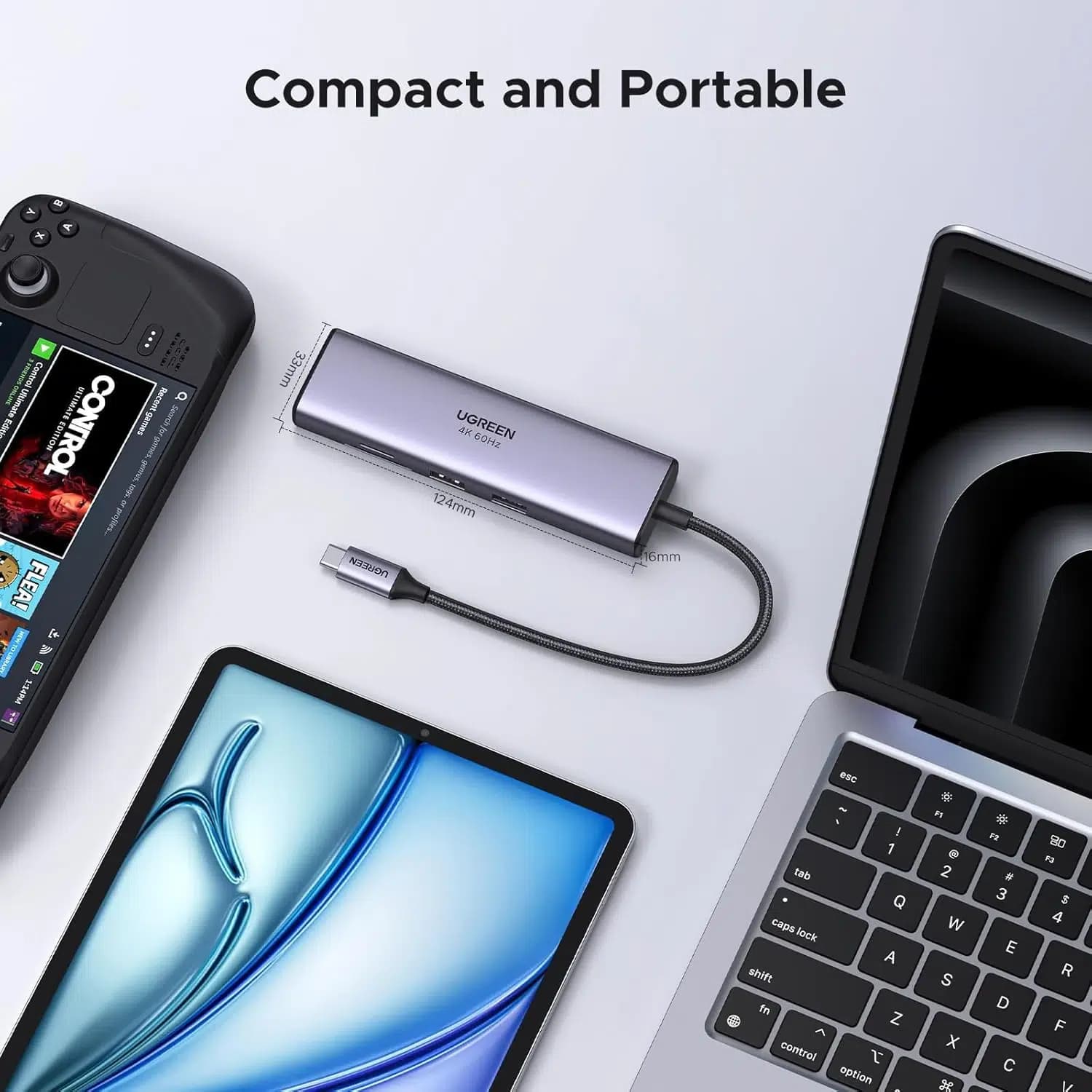 هاب USB-C یوگرین Revodok 7 در 1 – UGREEN Revodok 7 in 1 USB C Hub — تصویر ۹