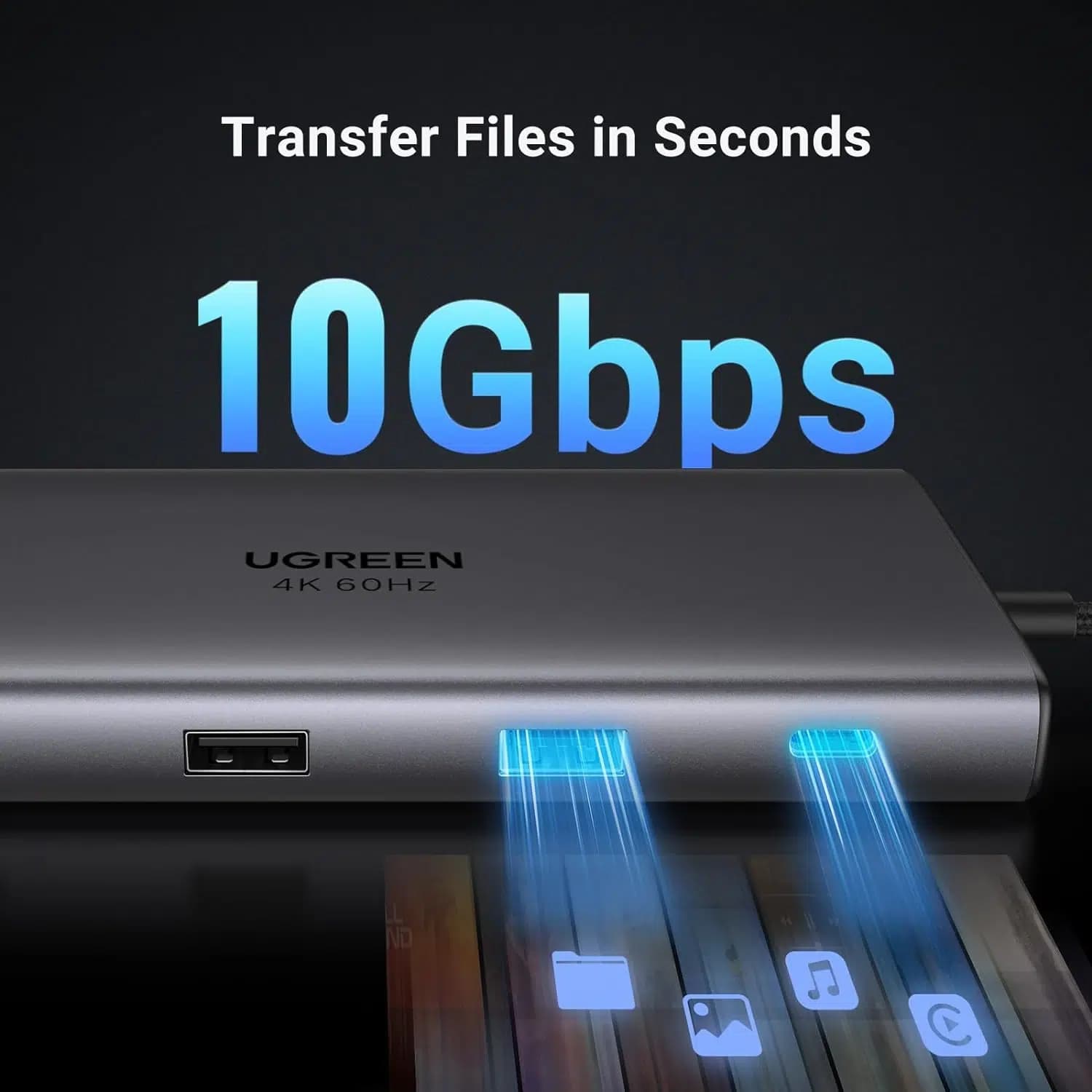 هاب USB-C یوگرین Revodok Pro 109 9 در 1 – UGREEN Revodok Pro 109 USB C Hub 9 in 1 — تصویر ۱۱