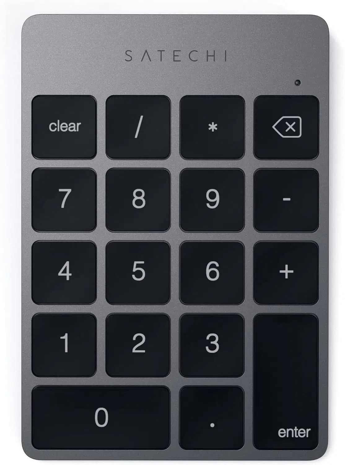 کی‌پد عددی بلوتوثی آلومینیومی Satechi Slim – Satechi Slim Aluminum Bluetooth Keypad — تصویر ۸