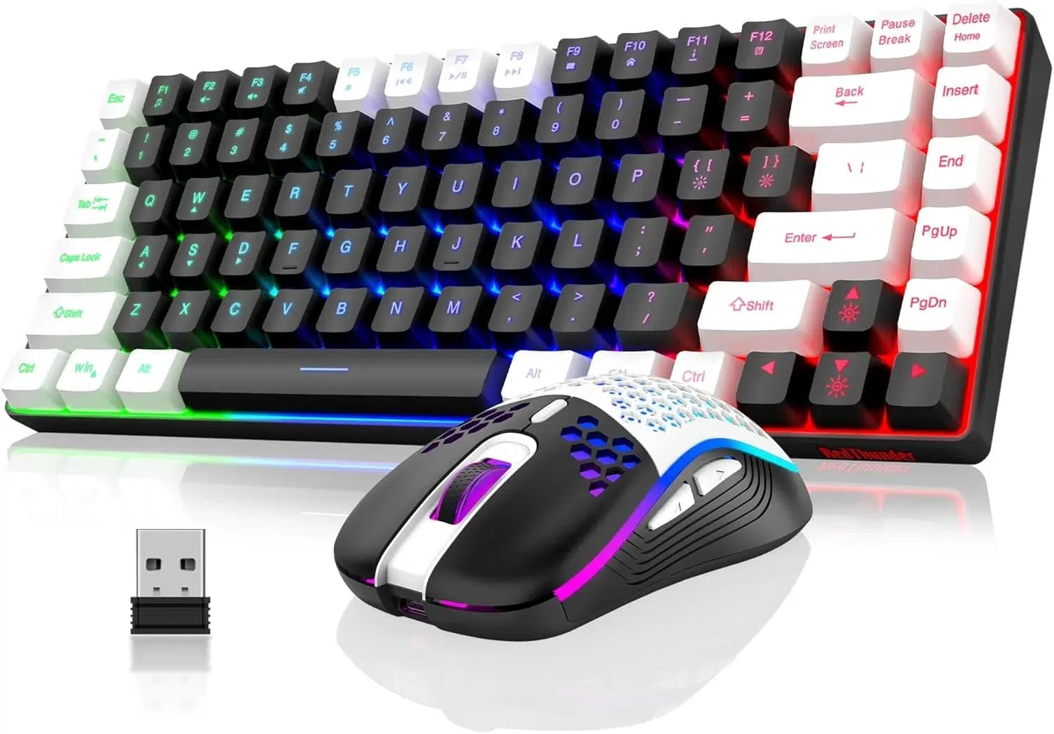 ست کیبورد و ماوس بی‌سیم RedThunder K84 – RedThunder K84 Wireless Keyboard and Mouse Combo — تصویر ۲