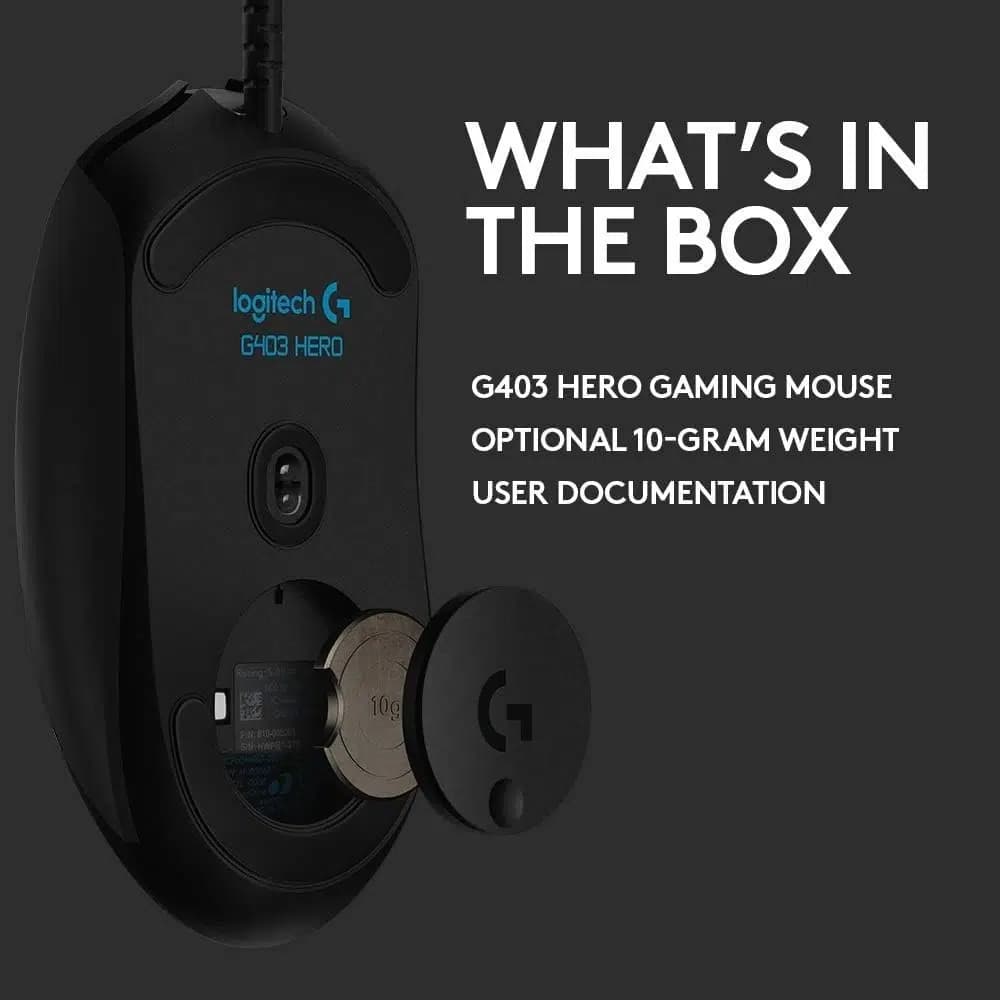 ماوس گیمینگ با سیم لاجیتک G403 HERO – Logitech G403 HERO Wired Gaming Mouse — تصویر ۲