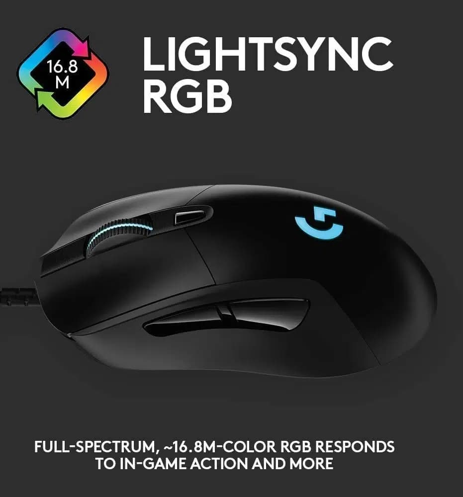 ماوس گیمینگ با سیم لاجیتک G403 HERO – Logitech G403 HERO Wired Gaming Mouse