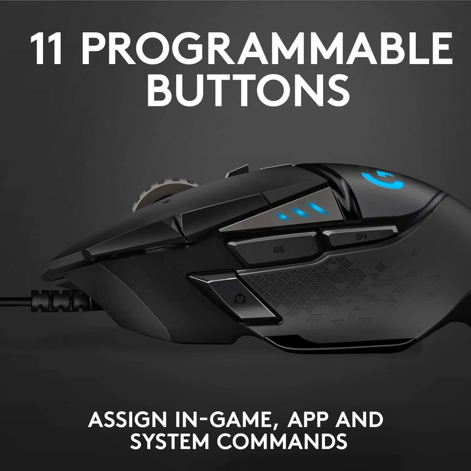 ماوس گیمینگ با سیم لاجیتک G502 HERO – Logitech G502 HERO Wired Gaming Mouse — تصویر ۱۰