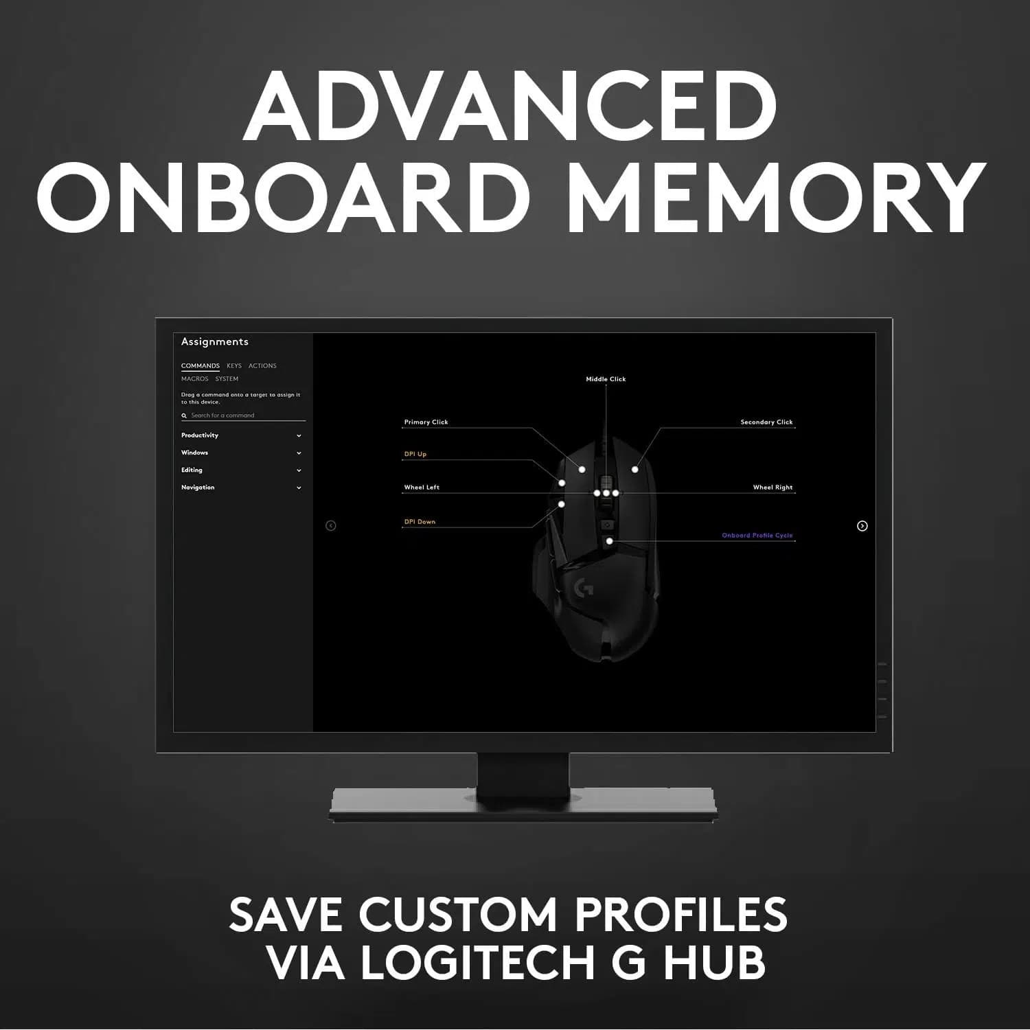 ماوس گیمینگ با سیم لاجیتک G502 HERO – Logitech G502 HERO Wired Gaming Mouse — تصویر ۲