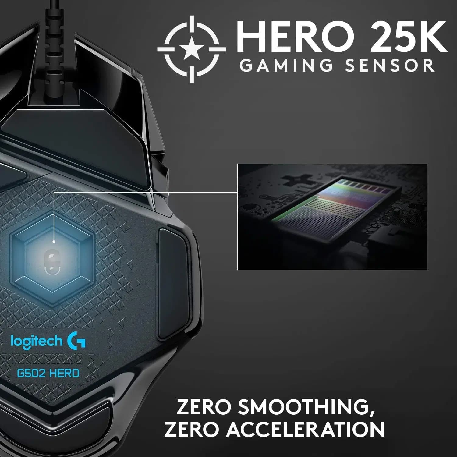ماوس گیمینگ با سیم لاجیتک G502 HERO – Logitech G502 HERO Wired Gaming Mouse — تصویر ۶