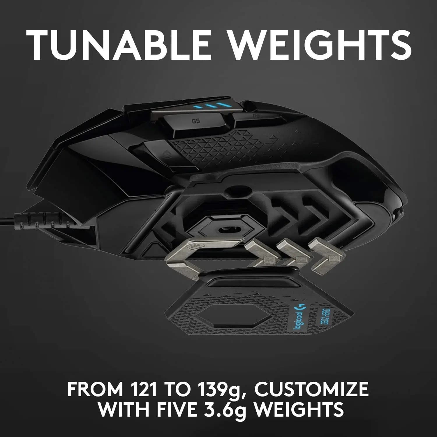 ماوس گیمینگ با سیم لاجیتک G502 HERO – Logitech G502 HERO Wired Gaming Mouse — تصویر ۵