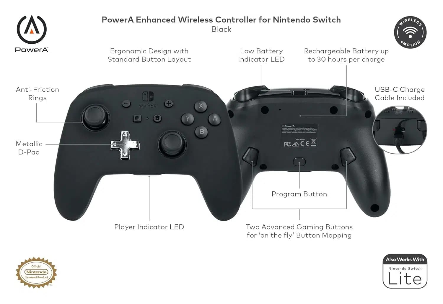 کنترلر PowerA Nano Enhanced Wireless Switch — تصویر ۸