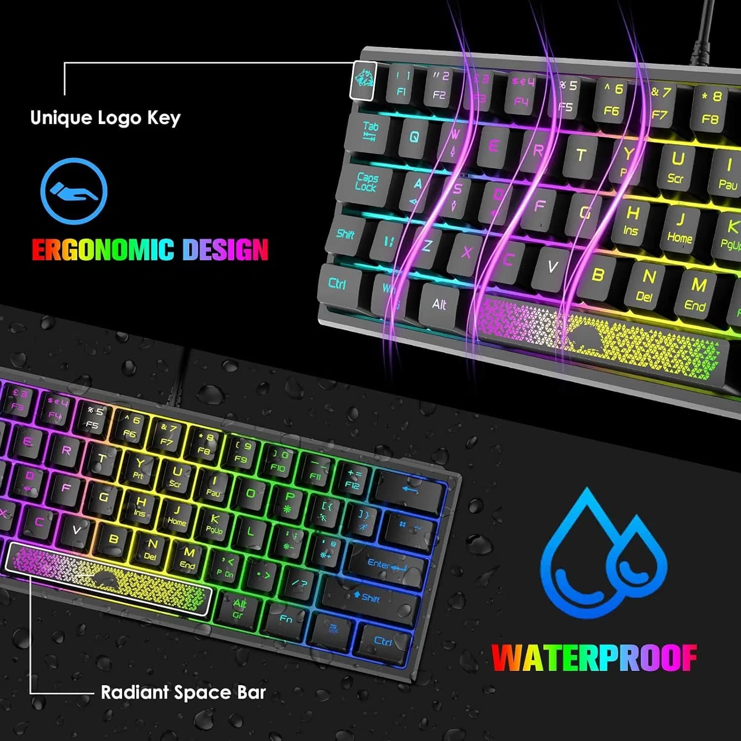 کیبورد گیمینگ ZIYOU LANG K61 RGB — تصویر ۲