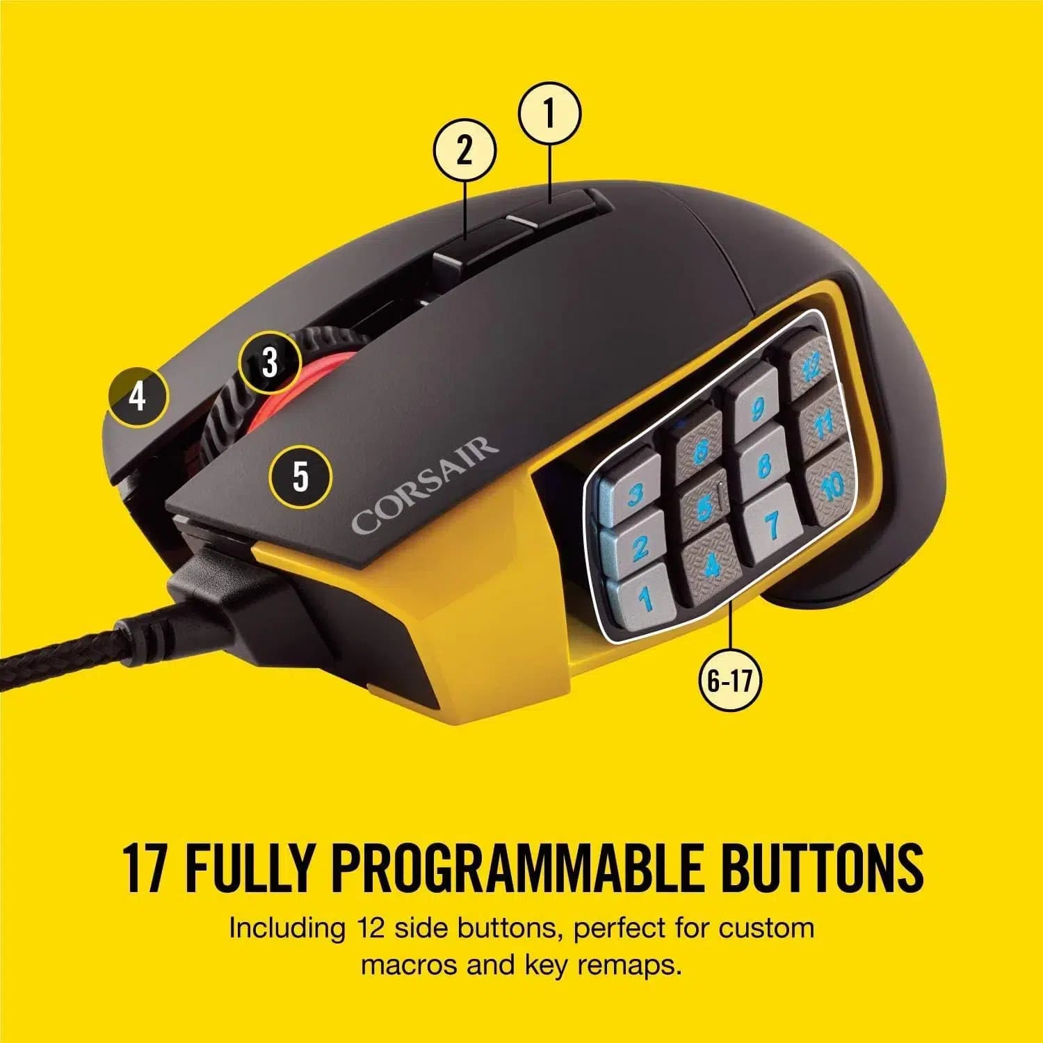ماوس گیمینگ کورسیر Scimitar Pro RGB — تصویر ۹