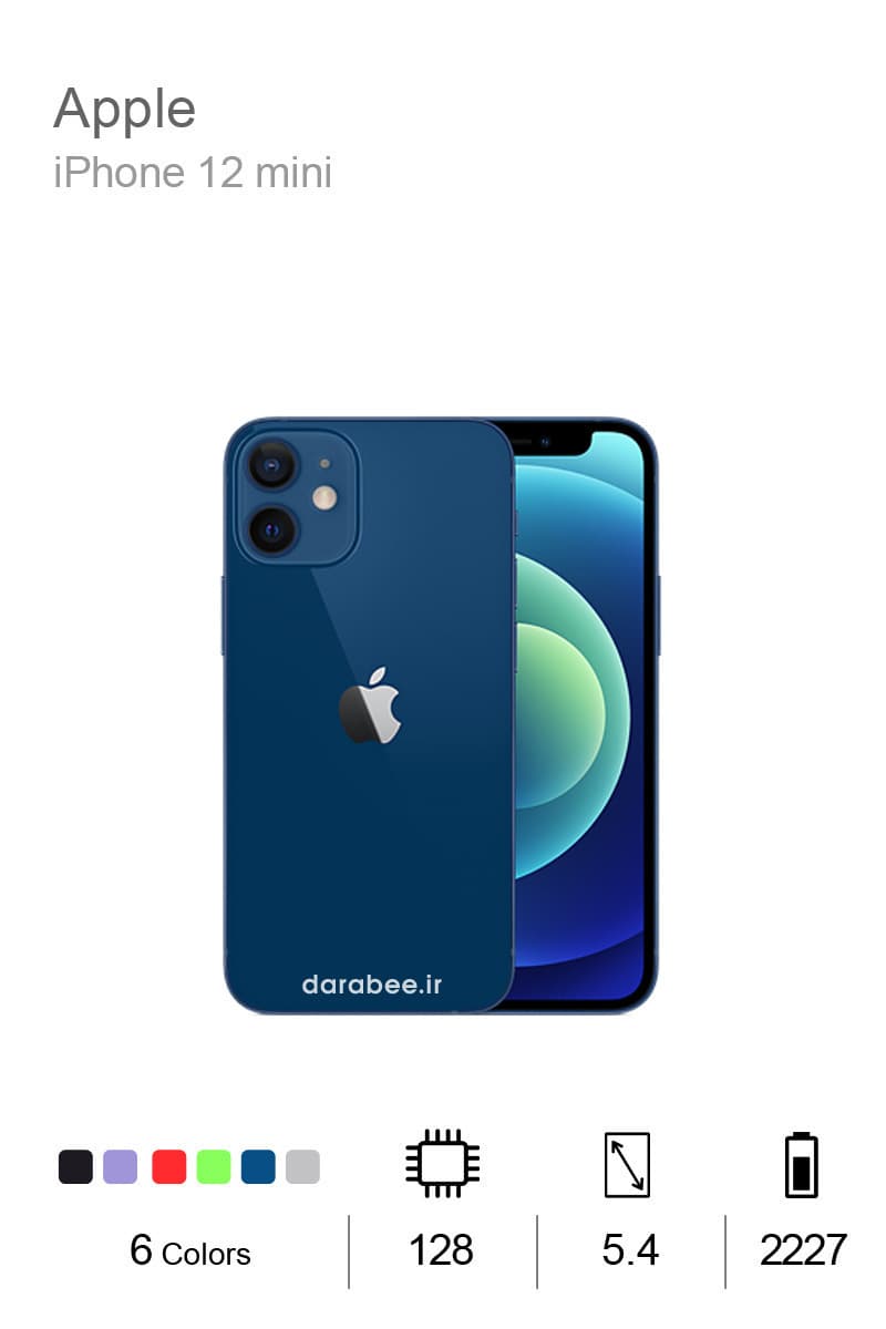 گوشی موبایل اپل مدل iPhone 12 mini ظرفیت 128 گیگابایت — تصویر ۳