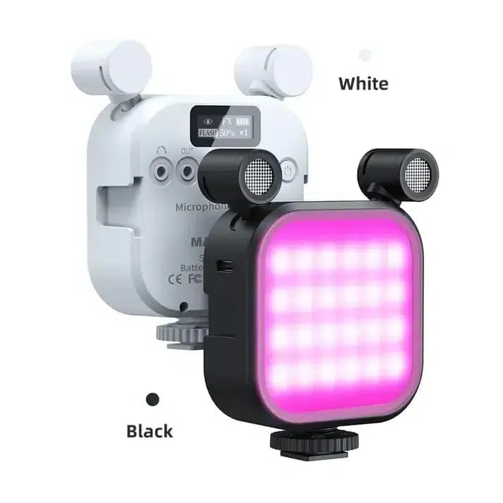 میکروفون لایت LED دار MAMEN SML-V03 — تصویر ۸