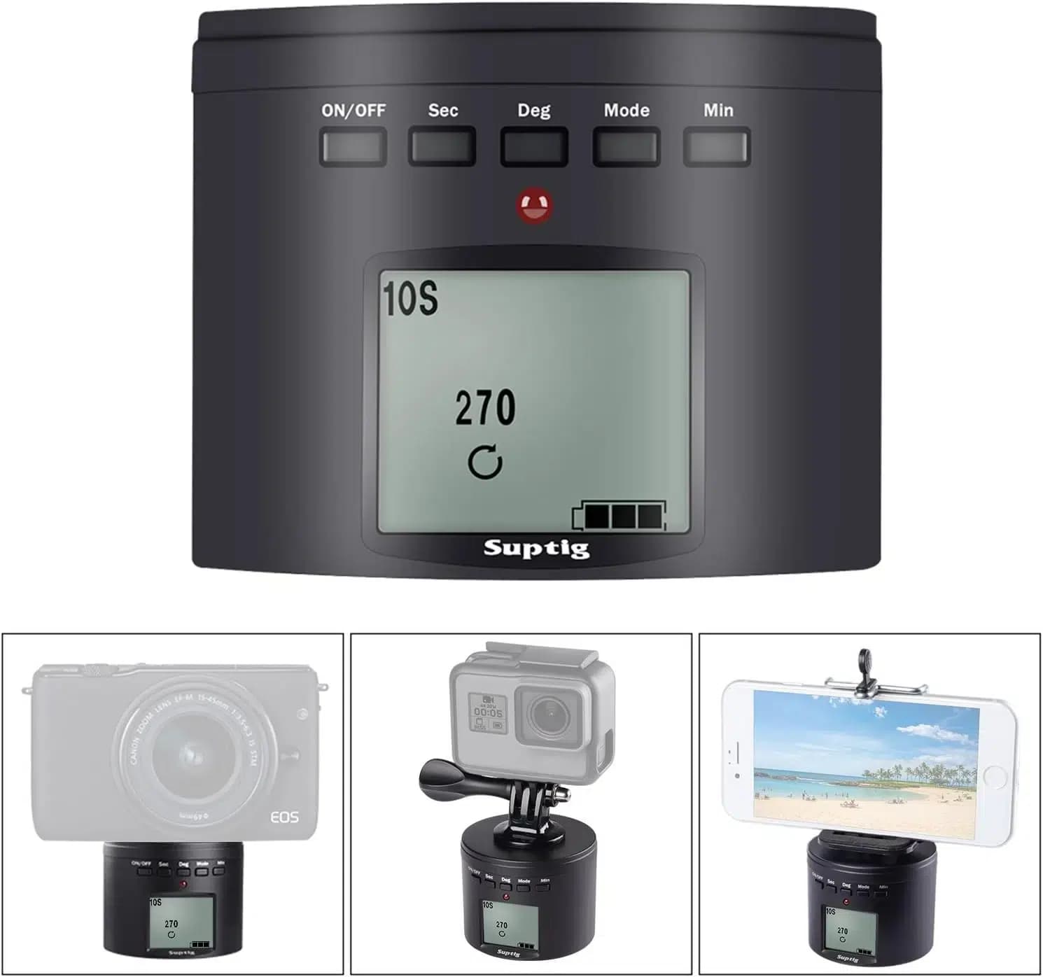 هدر سهپایه 360 درجه الکتریکی Suptig Tripod Mount — تصویر ۱۲