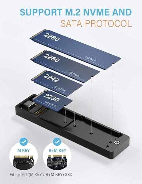 باکس هارد SSD M.2 مدل FIDECO M.2 NVME & SATA — تصویر ۹