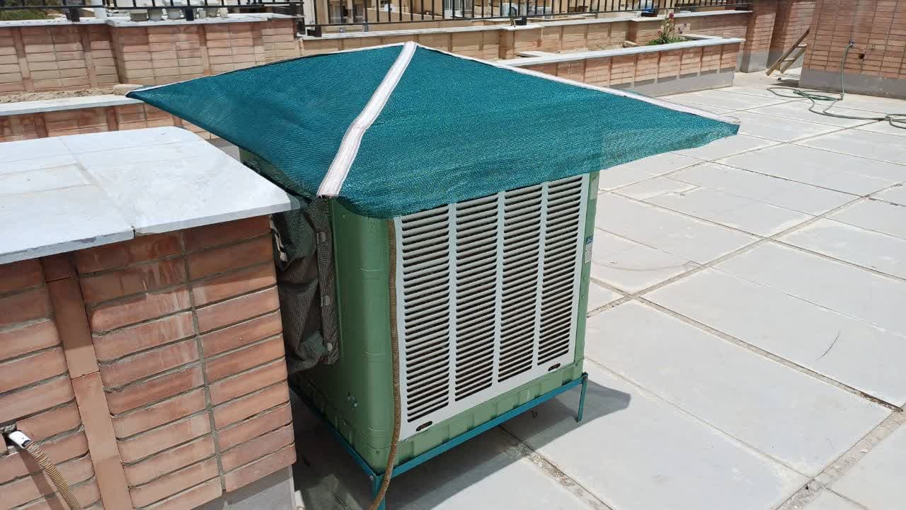 سایبان کولر آبی مه یاس چتری با یکسال گارانتی