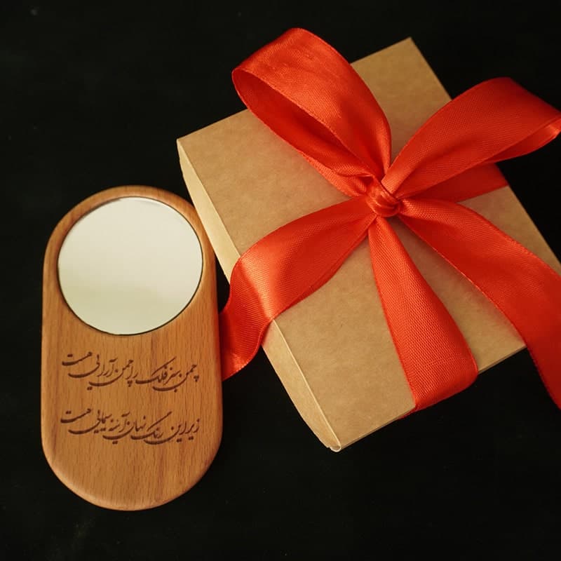 آینه چوبی|چوب راش|طرحMI06 — تصویر ۸