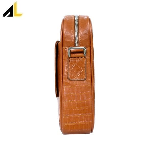 کیف دوشی چرم طبیعی کد ALM201 — تصویر ۶