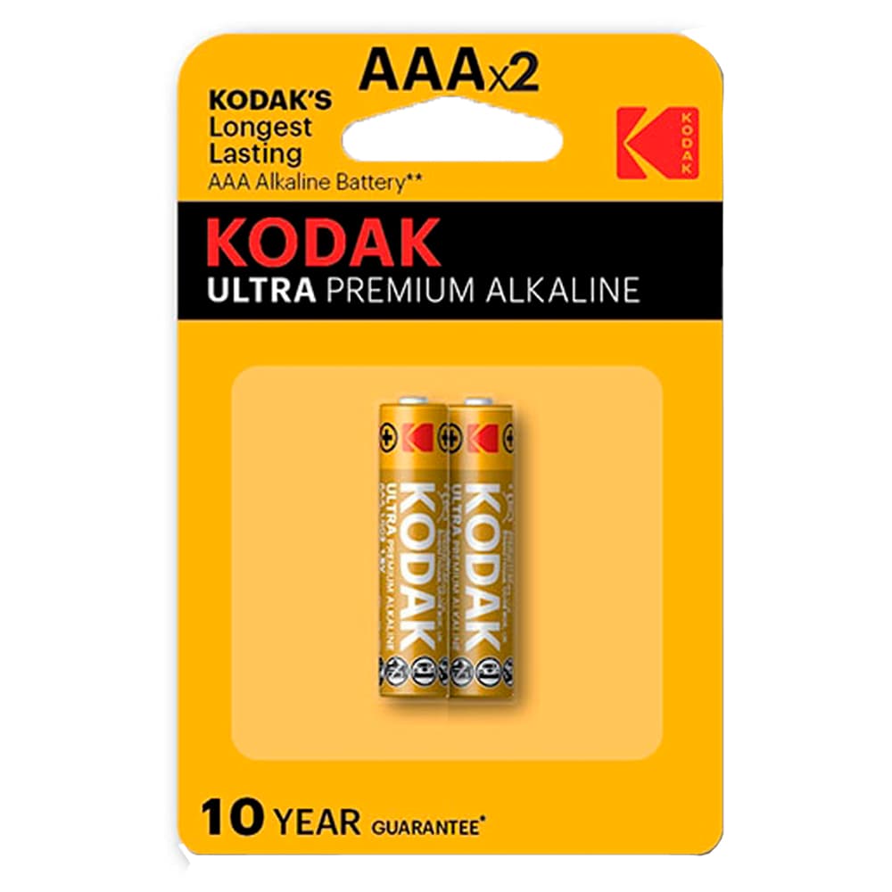 باتری نیم قلمی کداک 2 عددی اولترا ( kodak aaa ultra premium )
