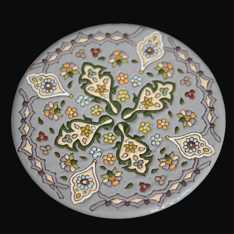 دیوارکوب میناکاری سفالی طرحMB012 — تصویر ۵