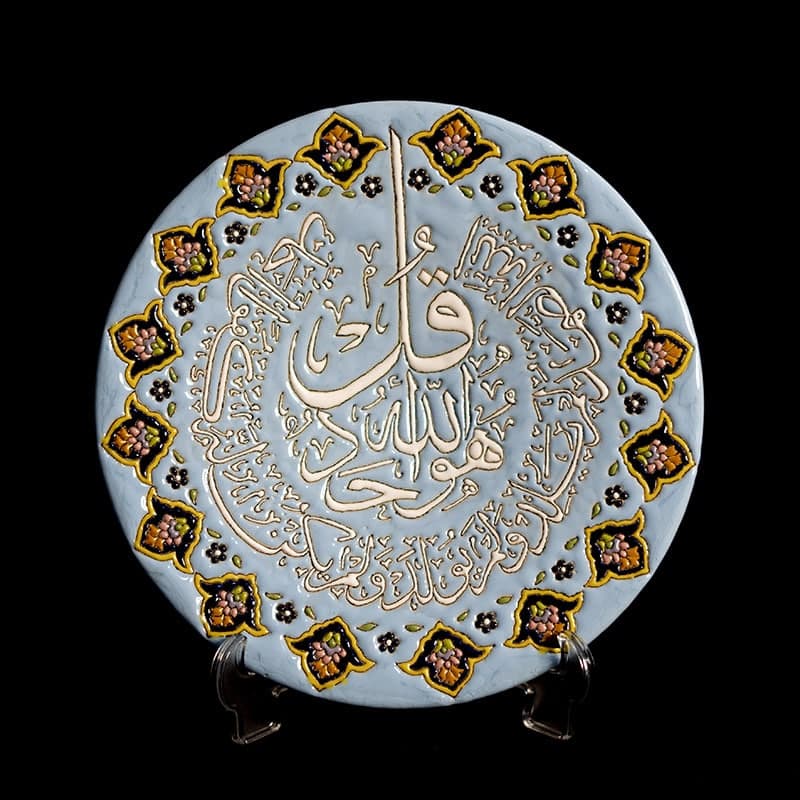 دیوارکوب میناکاری سفالی طرح MB011 — تصویر ۶