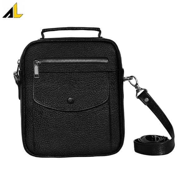 کیف دوشی چرم طبیعی کد ALM190 — تصویر ۶